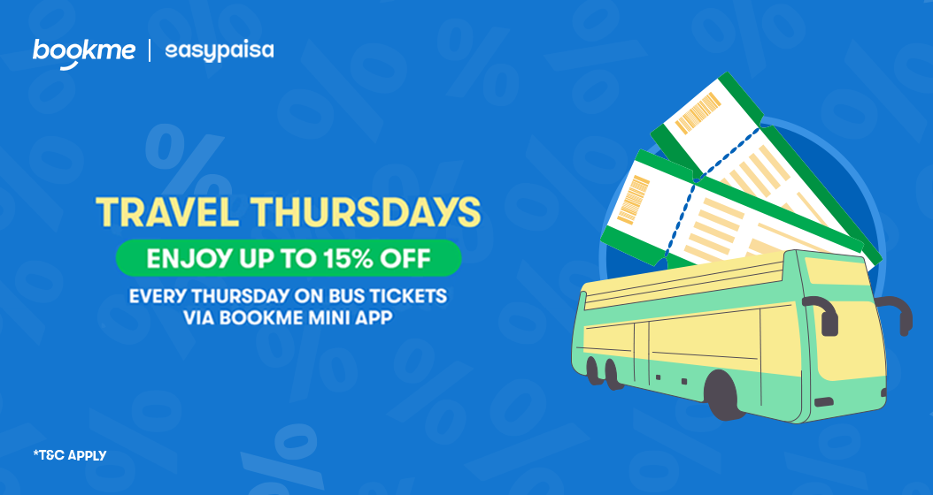 Travel Thursdays  with Easy Paisa and Bookme